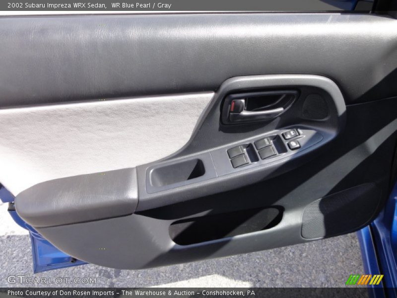 WR Blue Pearl / Gray 2002 Subaru Impreza WRX Sedan