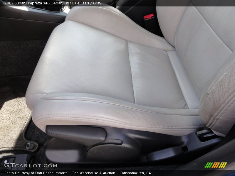 WR Blue Pearl / Gray 2002 Subaru Impreza WRX Sedan