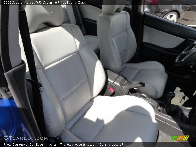 WR Blue Pearl / Gray 2002 Subaru Impreza WRX Sedan