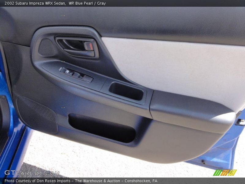 WR Blue Pearl / Gray 2002 Subaru Impreza WRX Sedan