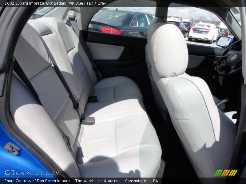 WR Blue Pearl / Gray 2002 Subaru Impreza WRX Sedan