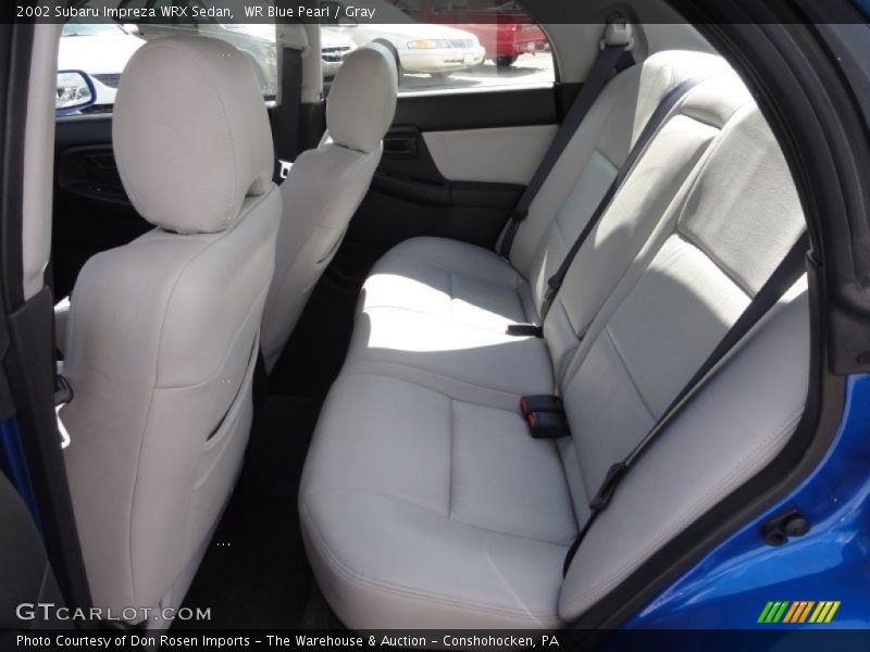 WR Blue Pearl / Gray 2002 Subaru Impreza WRX Sedan