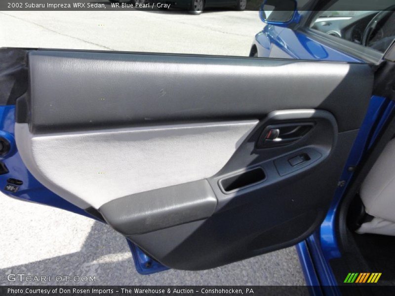 WR Blue Pearl / Gray 2002 Subaru Impreza WRX Sedan
