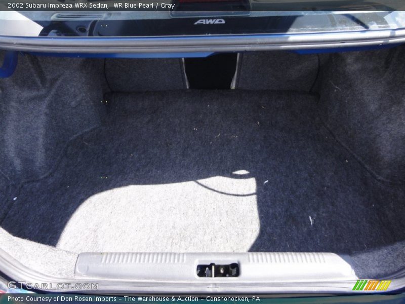 WR Blue Pearl / Gray 2002 Subaru Impreza WRX Sedan