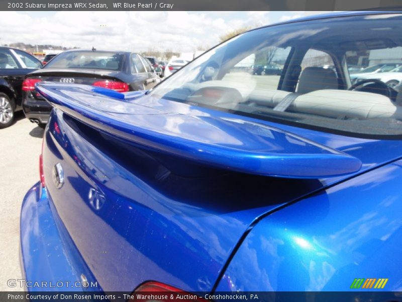 WR Blue Pearl / Gray 2002 Subaru Impreza WRX Sedan