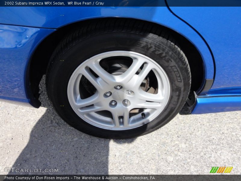 WR Blue Pearl / Gray 2002 Subaru Impreza WRX Sedan