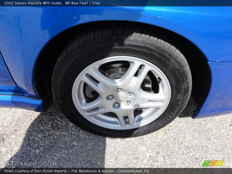 WR Blue Pearl / Gray 2002 Subaru Impreza WRX Sedan