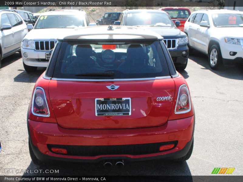 Chili Red / Black/Rooster Red 2009 Mini Cooper S Hardtop