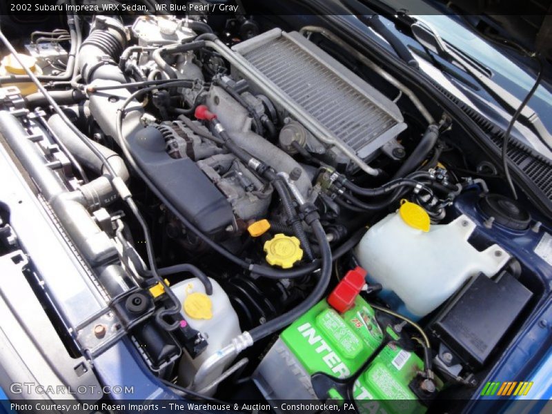 WR Blue Pearl / Gray 2002 Subaru Impreza WRX Sedan