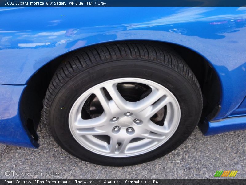 WR Blue Pearl / Gray 2002 Subaru Impreza WRX Sedan