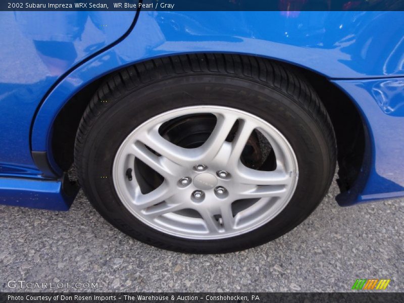 WR Blue Pearl / Gray 2002 Subaru Impreza WRX Sedan