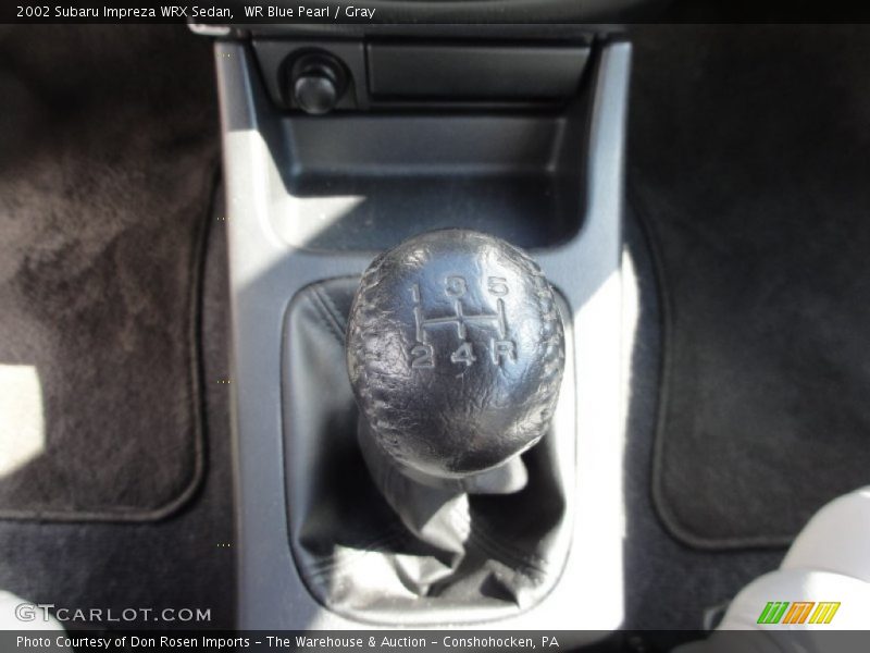 WR Blue Pearl / Gray 2002 Subaru Impreza WRX Sedan