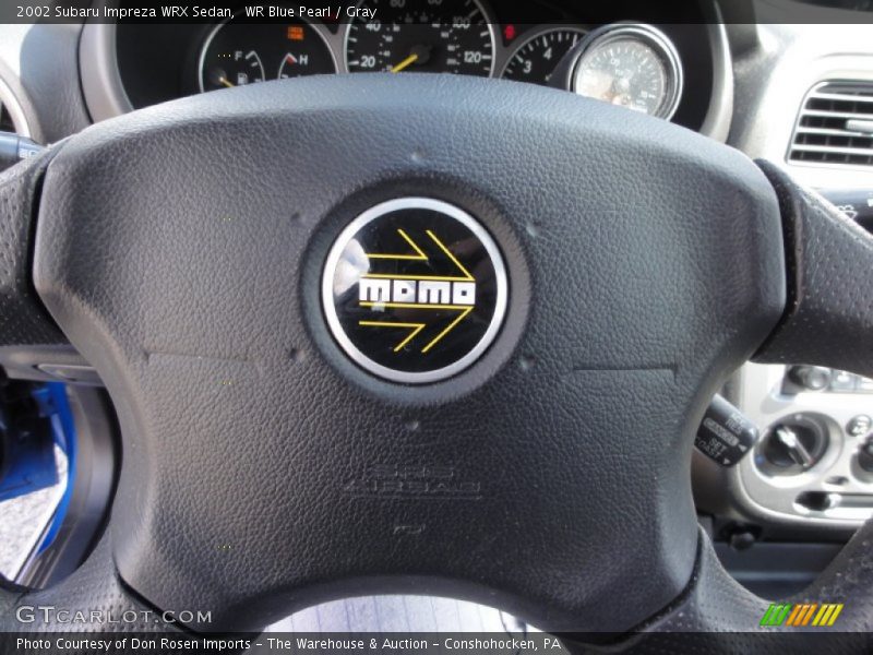 WR Blue Pearl / Gray 2002 Subaru Impreza WRX Sedan