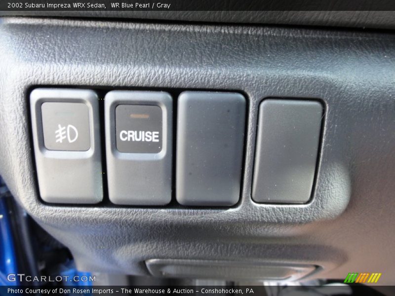 WR Blue Pearl / Gray 2002 Subaru Impreza WRX Sedan