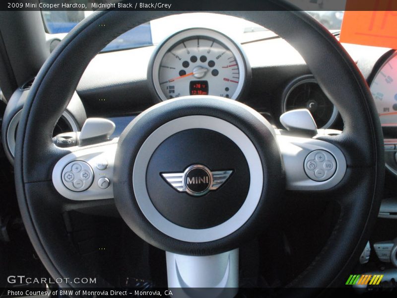 Midnight Black / Black/Grey 2009 Mini Cooper Hardtop