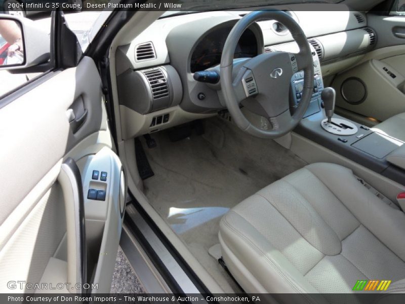 Desert Platinum Metallic / Willow 2004 Infiniti G 35 Coupe
