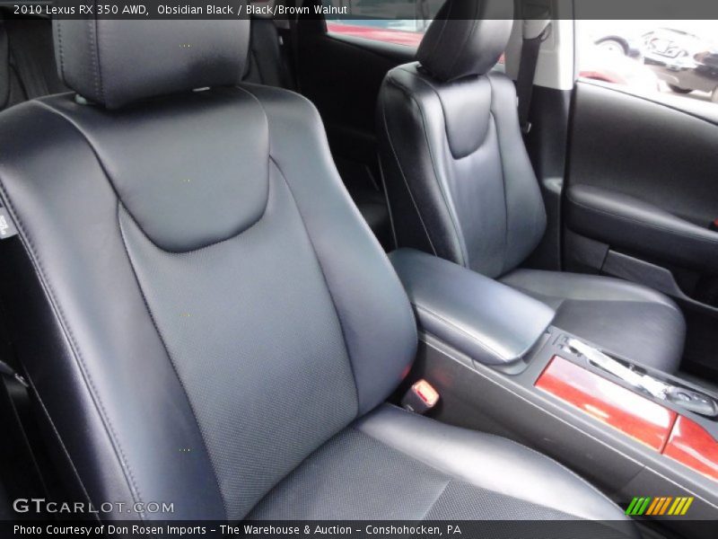 Obsidian Black / Black/Brown Walnut 2010 Lexus RX 350 AWD