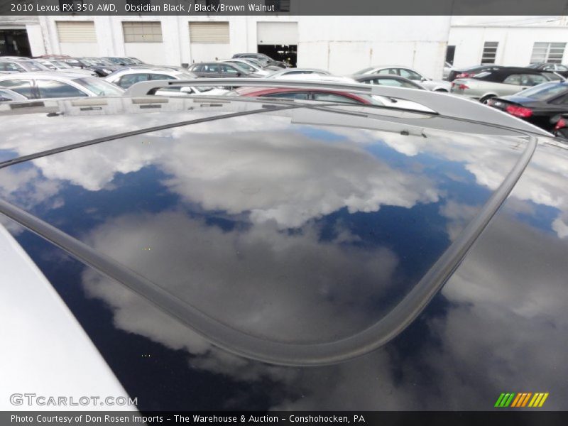Obsidian Black / Black/Brown Walnut 2010 Lexus RX 350 AWD