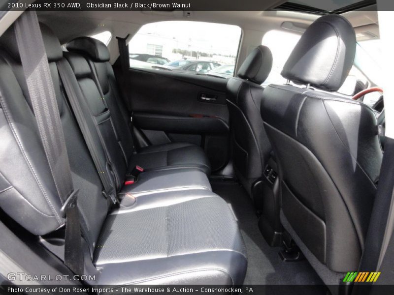 Obsidian Black / Black/Brown Walnut 2010 Lexus RX 350 AWD