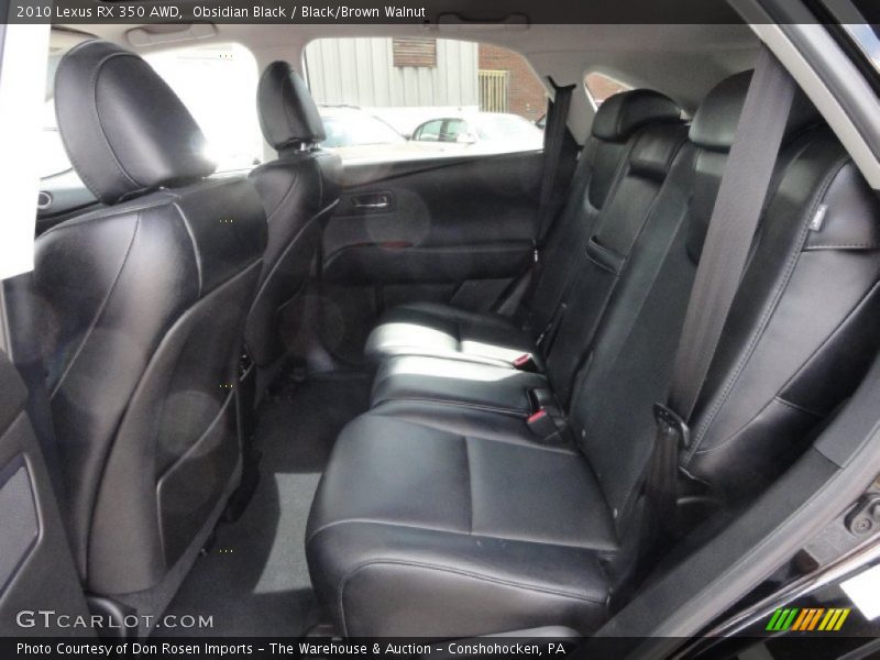 Obsidian Black / Black/Brown Walnut 2010 Lexus RX 350 AWD