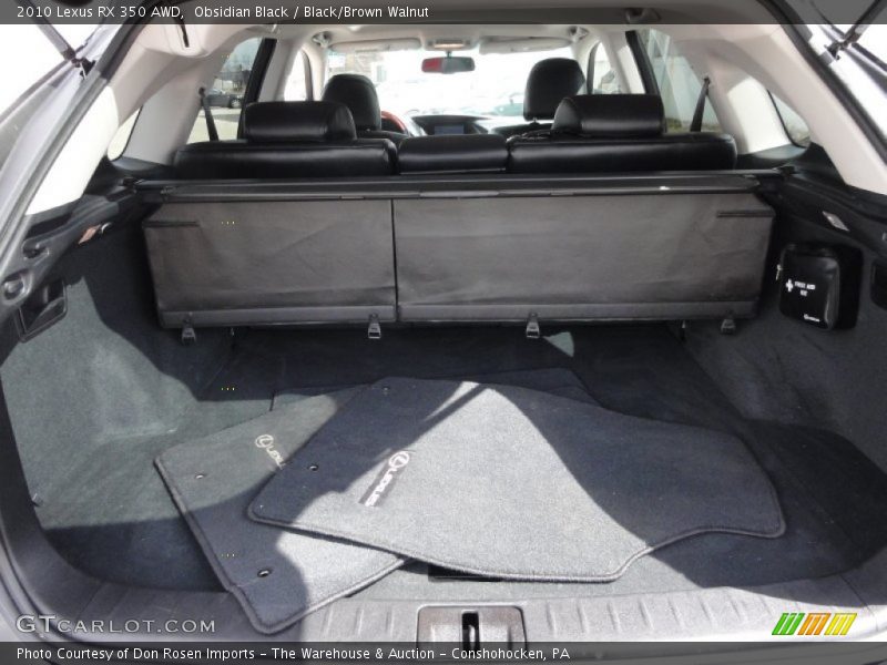 Obsidian Black / Black/Brown Walnut 2010 Lexus RX 350 AWD