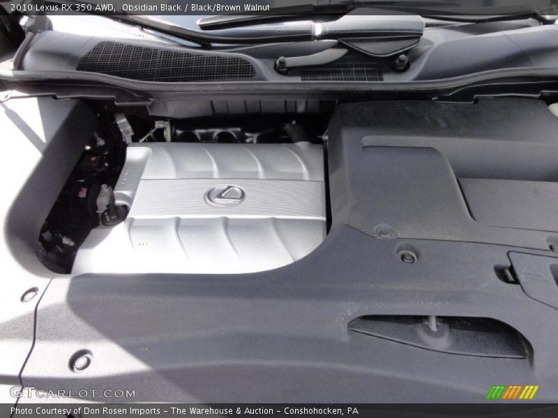 Obsidian Black / Black/Brown Walnut 2010 Lexus RX 350 AWD