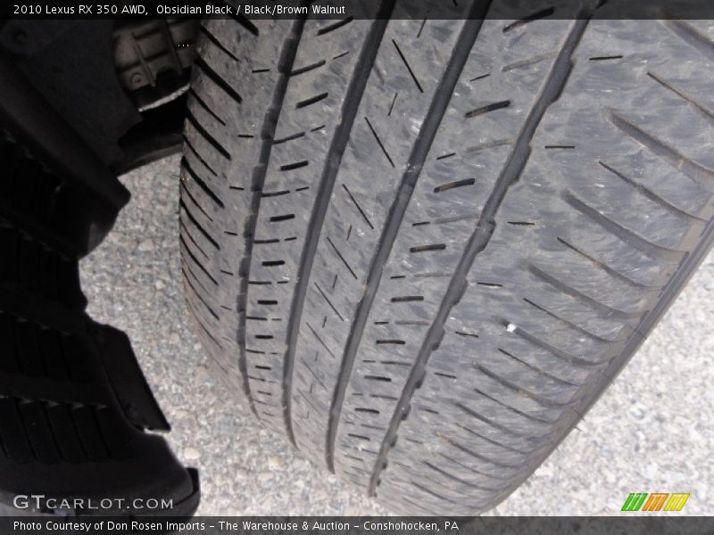 Obsidian Black / Black/Brown Walnut 2010 Lexus RX 350 AWD