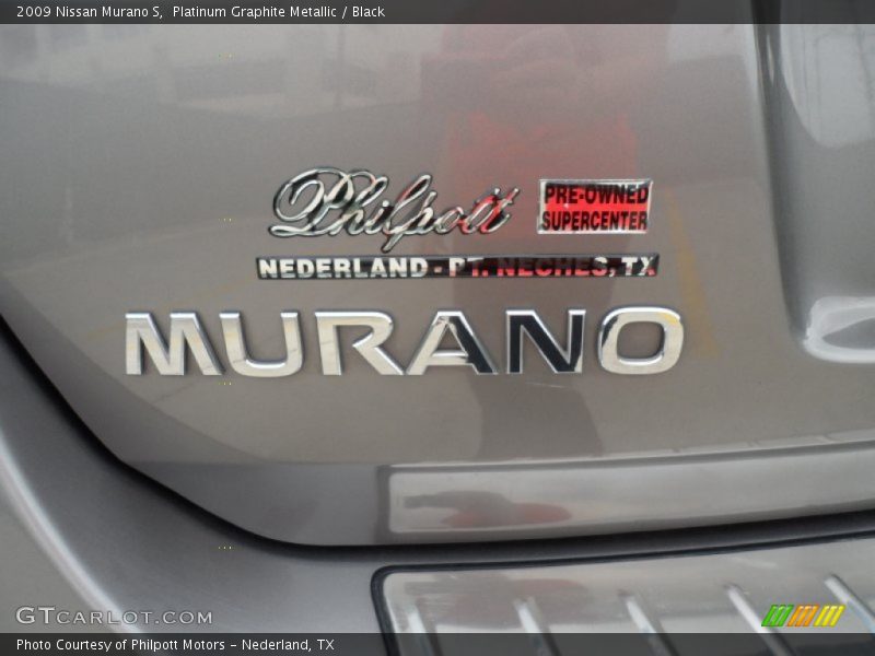 Platinum Graphite Metallic / Black 2009 Nissan Murano S