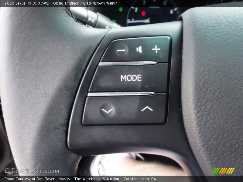 Obsidian Black / Black/Brown Walnut 2010 Lexus RX 350 AWD