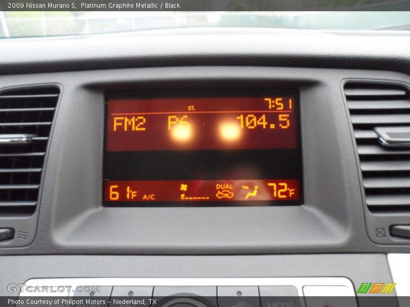 Platinum Graphite Metallic / Black 2009 Nissan Murano S