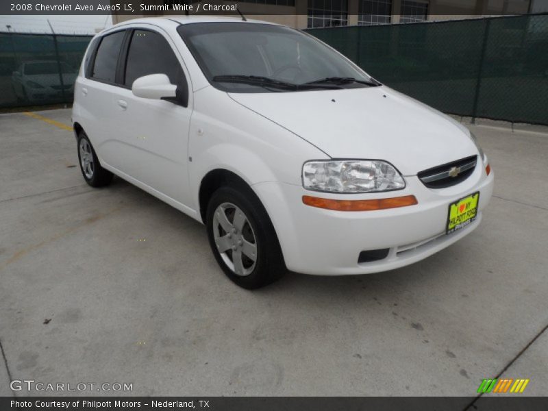 Summit White / Charcoal 2008 Chevrolet Aveo Aveo5 LS
