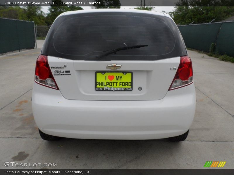 Summit White / Charcoal 2008 Chevrolet Aveo Aveo5 LS