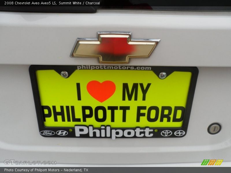 Summit White / Charcoal 2008 Chevrolet Aveo Aveo5 LS
