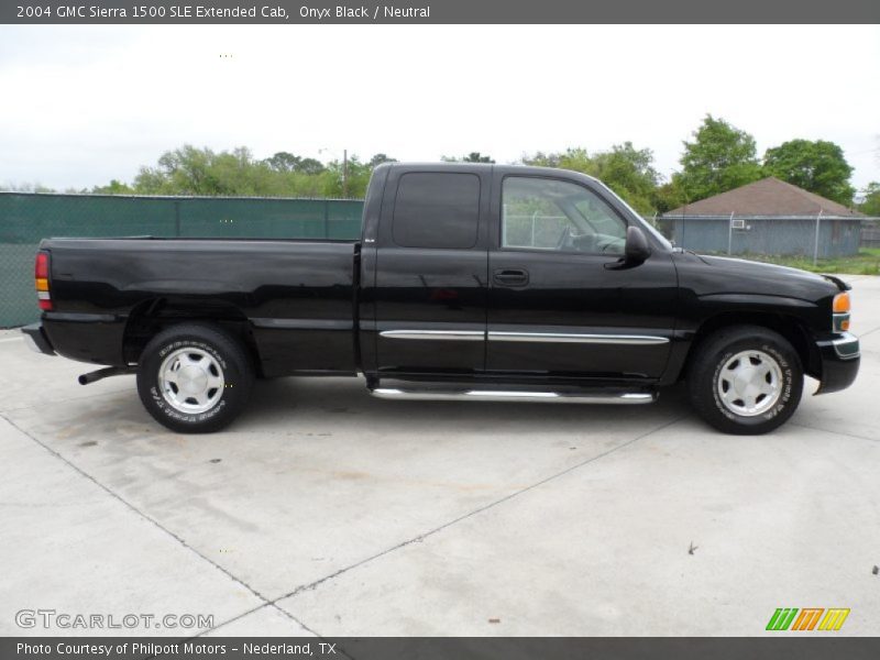 Onyx Black / Neutral 2004 GMC Sierra 1500 SLE Extended Cab