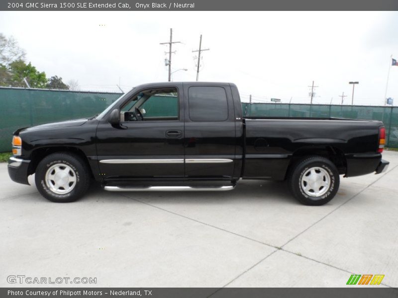 Onyx Black / Neutral 2004 GMC Sierra 1500 SLE Extended Cab