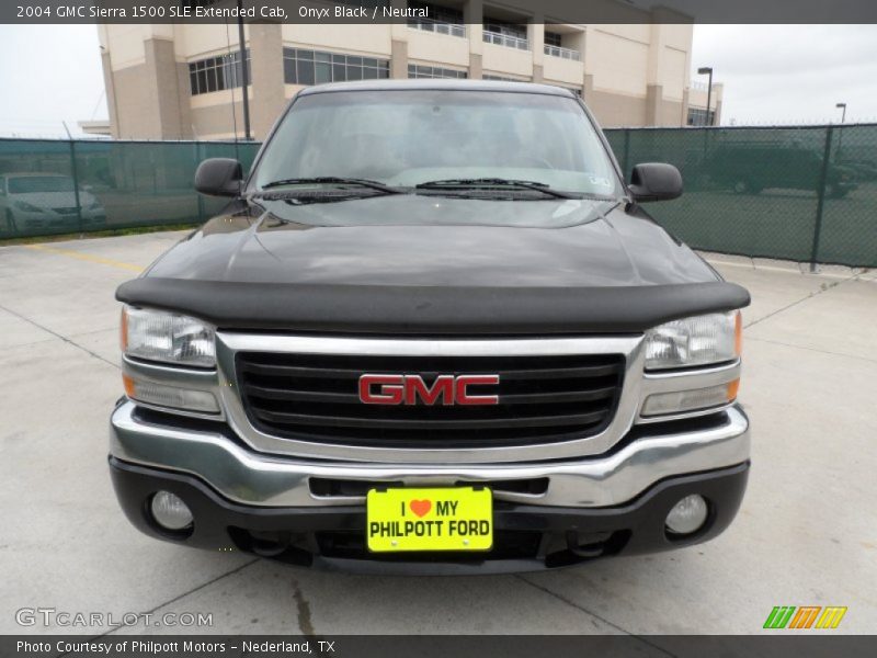 Onyx Black / Neutral 2004 GMC Sierra 1500 SLE Extended Cab