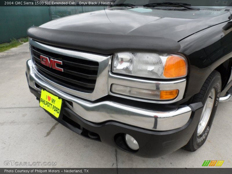 Onyx Black / Neutral 2004 GMC Sierra 1500 SLE Extended Cab