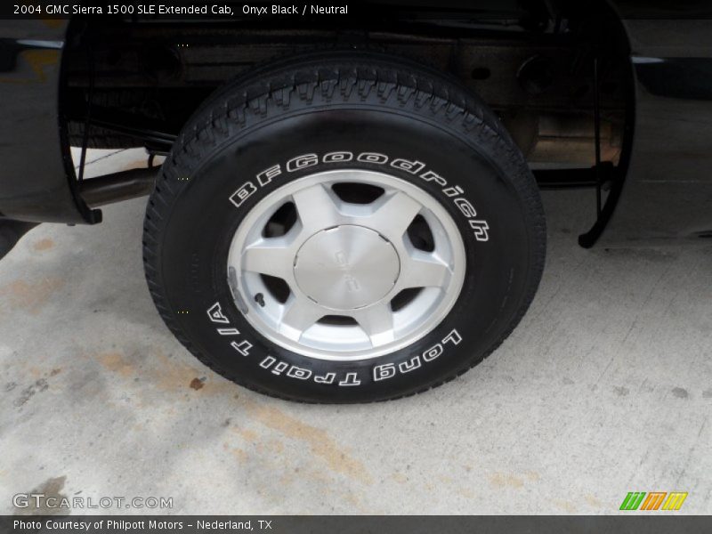 Onyx Black / Neutral 2004 GMC Sierra 1500 SLE Extended Cab