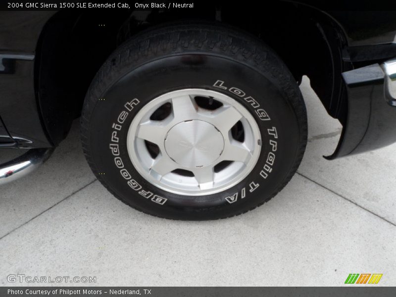 Onyx Black / Neutral 2004 GMC Sierra 1500 SLE Extended Cab
