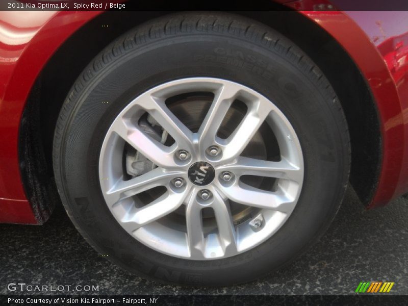 Spicy Red / Beige 2011 Kia Optima LX