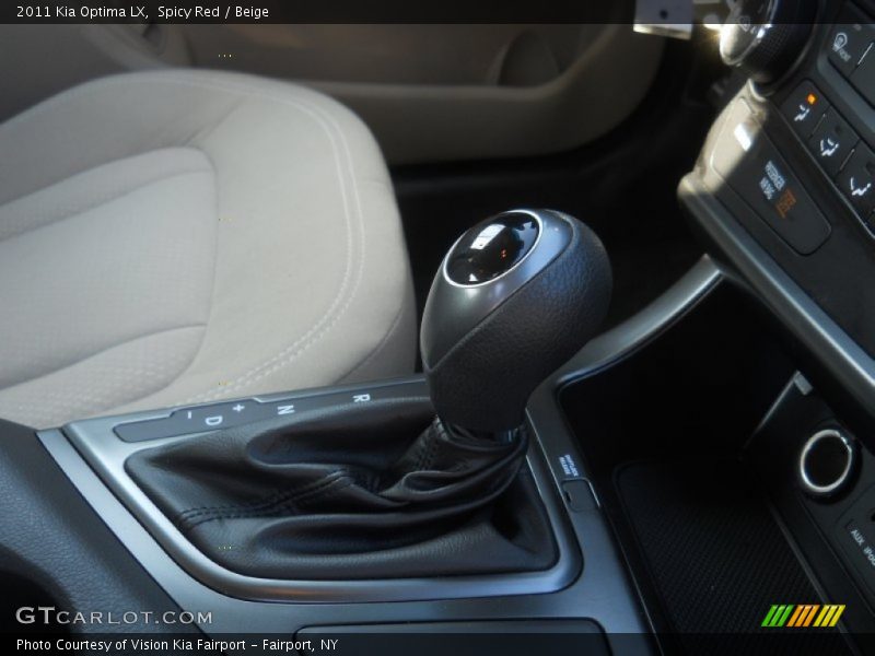 Spicy Red / Beige 2011 Kia Optima LX