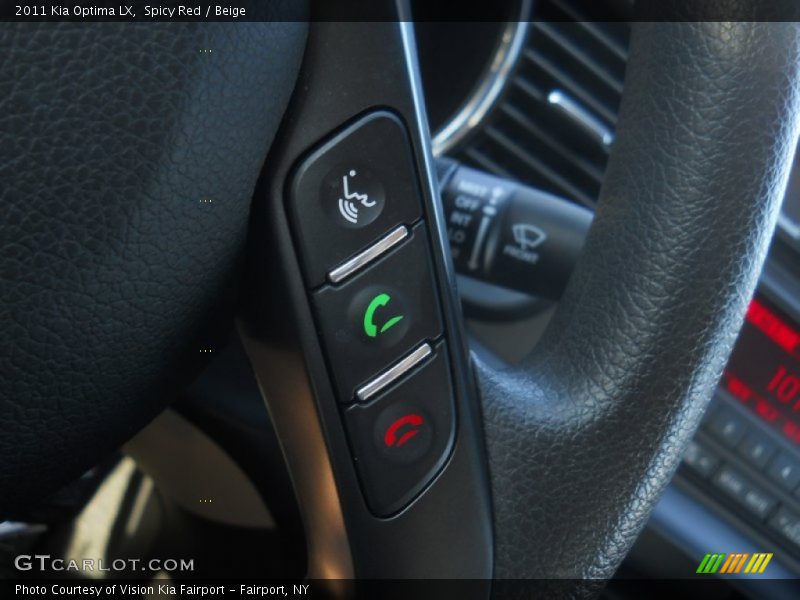 Spicy Red / Beige 2011 Kia Optima LX