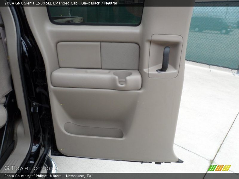 Onyx Black / Neutral 2004 GMC Sierra 1500 SLE Extended Cab