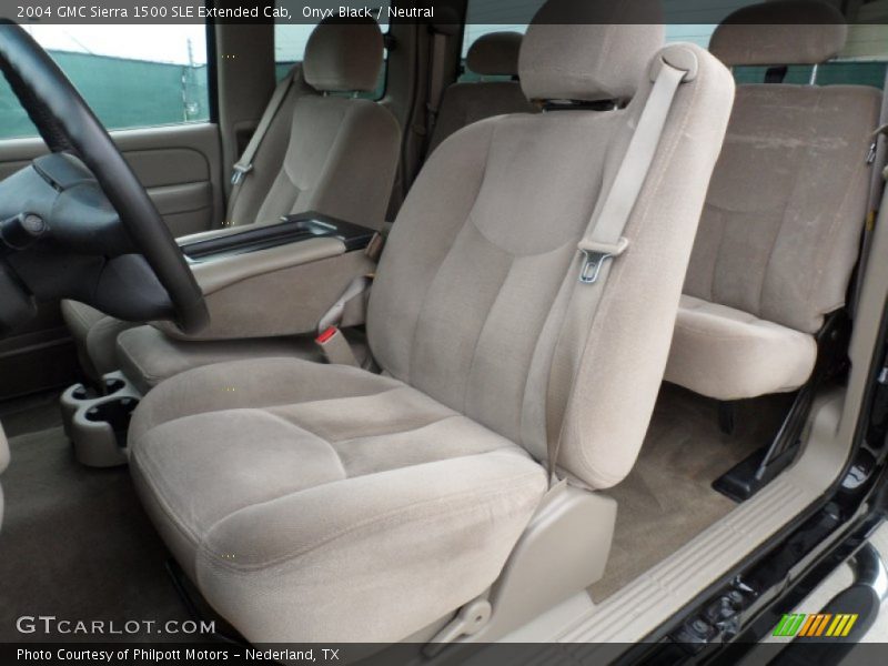 Onyx Black / Neutral 2004 GMC Sierra 1500 SLE Extended Cab