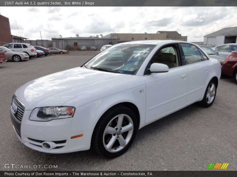Ibis White / Beige 2007 Audi A4 3.2 quattro Sedan