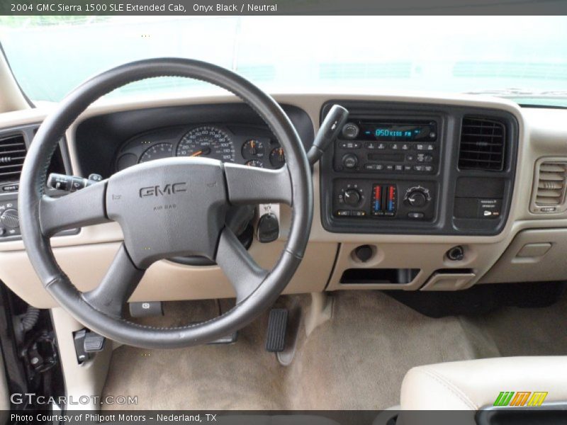 Onyx Black / Neutral 2004 GMC Sierra 1500 SLE Extended Cab