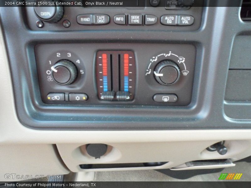 Onyx Black / Neutral 2004 GMC Sierra 1500 SLE Extended Cab