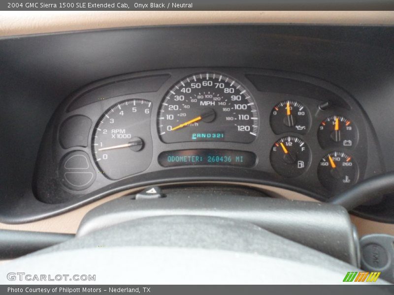 Onyx Black / Neutral 2004 GMC Sierra 1500 SLE Extended Cab