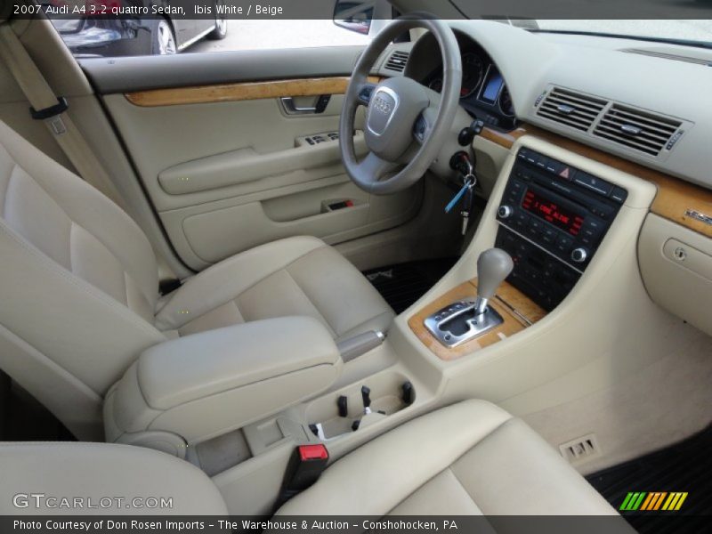 Ibis White / Beige 2007 Audi A4 3.2 quattro Sedan