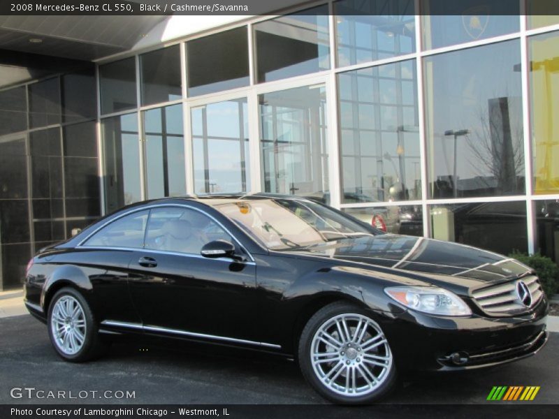 Black / Cashmere/Savanna 2008 Mercedes-Benz CL 550